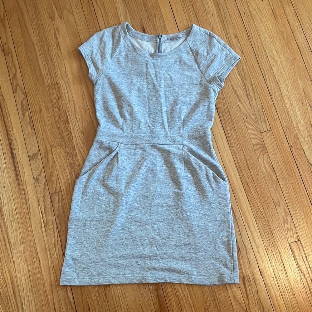 Gap Heather Gray Sweatshirt Dress
